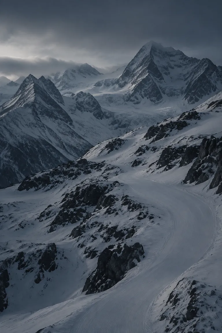 A broad alpine face of mixed groomed and open terrain