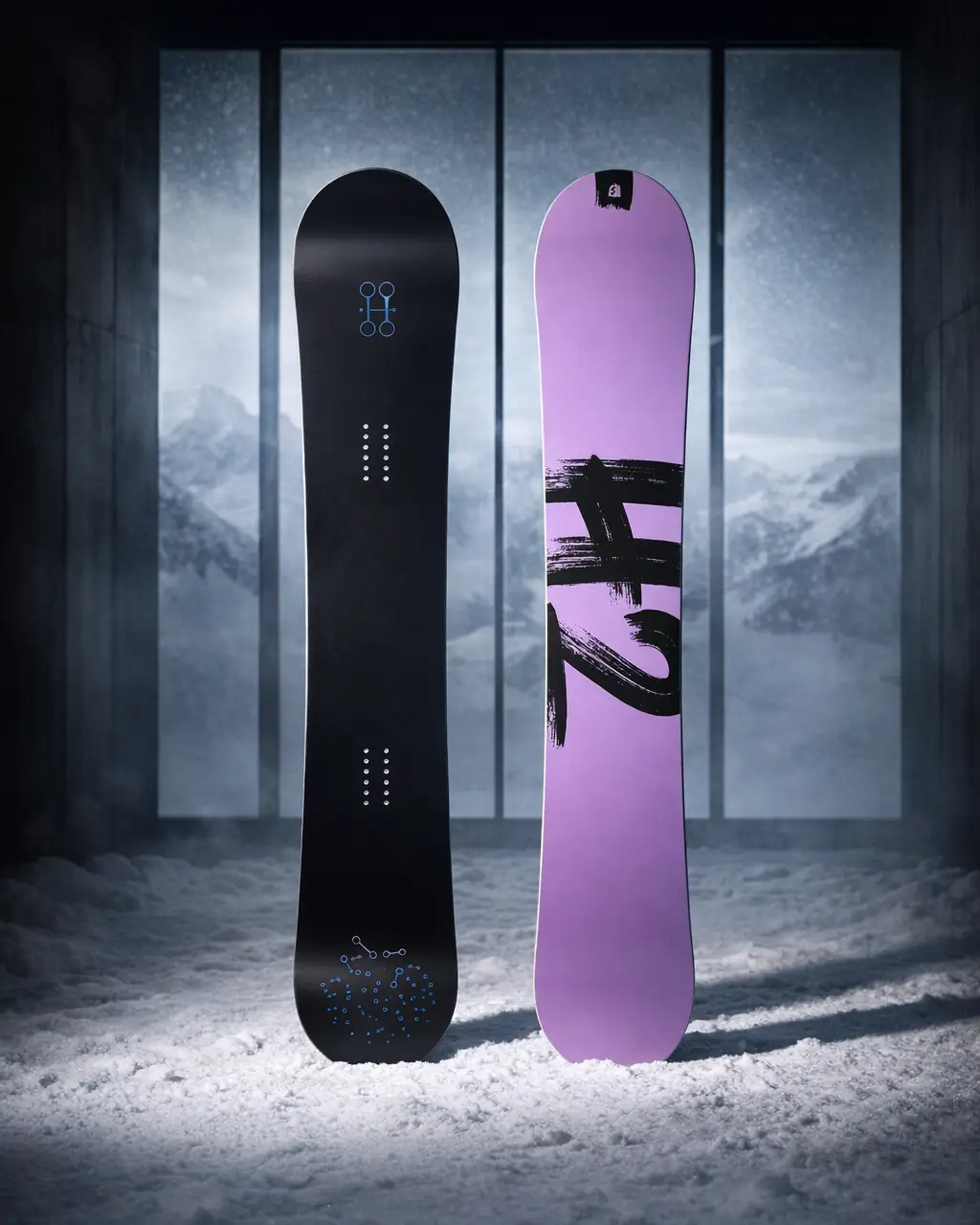 The Collection Snowboard: Hydrogen in a Snow / Motion showroom