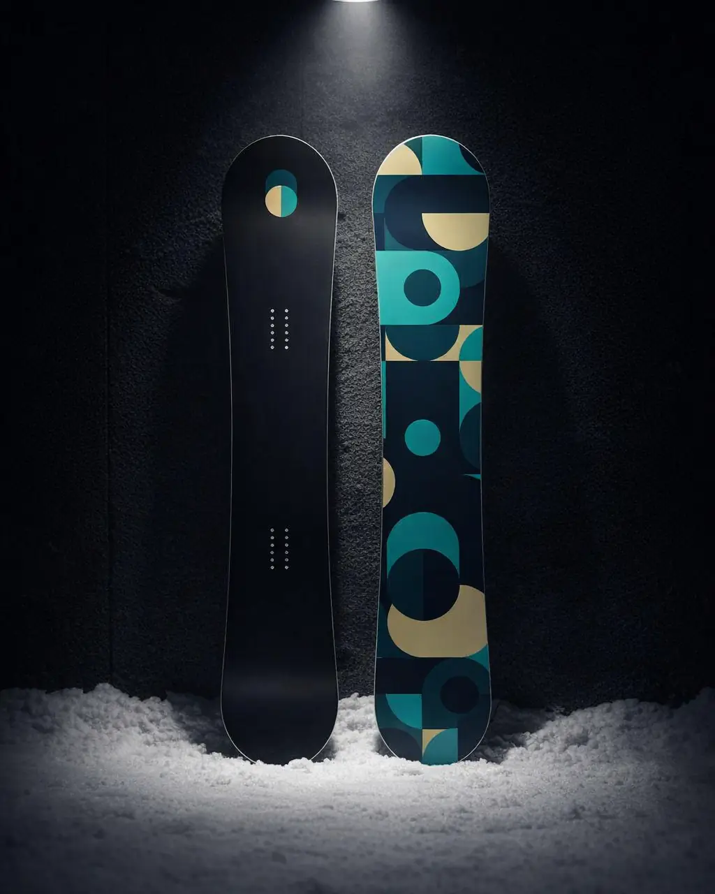 The Out of Stock Snowboard in a Snow / Motion showroom